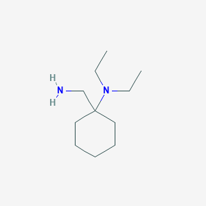 molecular formula C11H24N2 B160292 (1-Aminomethyl-cyclohexyl)-diethyl-amine CAS No. 131466-47-2