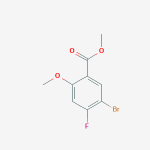 molecular formula C9H8BrFO3 B1602979 5-溴-4-氟-2-甲氧基苯甲酸甲酯 CAS No. 314298-22-1