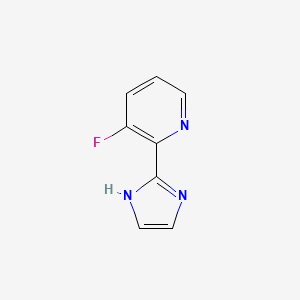 molecular formula C8H6FN3 B1602989 3-氟-2-(1H-咪唑-2-基)吡啶 CAS No. 691886-16-5