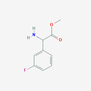molecular formula C9H10FNO2 B1603049 2-氨基-2-(3-氟苯基)乙酸甲酯 CAS No. 742640-44-4