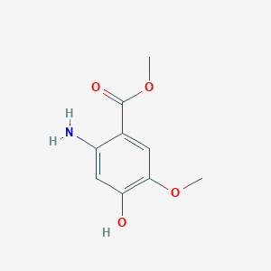 molecular formula C9H11NO4 B1603070 2-氨基-4-羟基-5-甲氧基苯甲酸甲酯 CAS No. 848092-84-2
