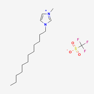 molecular formula C17H31F3N2O3S B1603071 三氟甲磺酸1-十二烷基-3-甲基咪唑鎓 CAS No. 404001-52-1