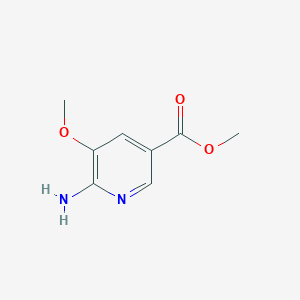 molecular formula C8H10N2O3 B1603099 Methyl 6-amino-5-methoxynicotinate CAS No. 365413-06-5