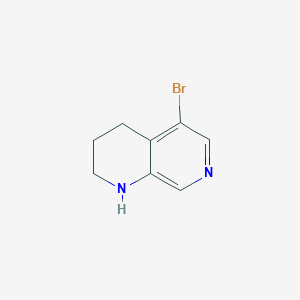 molecular formula C8H9BrN2 B1603103 5-Bromo-1,2,3,4-tetrahydro-1,7-naphthyridine CAS No. 351457-97-1