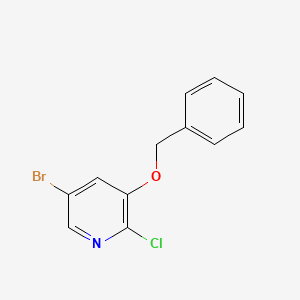 molecular formula C12H9BrClNO B1603109 3-(苄氧基)-5-溴-2-氯吡啶 CAS No. 891785-18-5