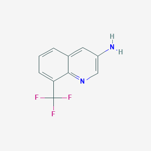 molecular formula C10H7F3N2 B1603110 8-(Trifluoromethyl)quinolin-3-amine CAS No. 347146-22-9