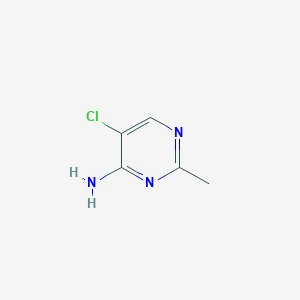 molecular formula C5H6ClN3 B1603111 5-クロロ-2-メチルピリミジン-4-アミン CAS No. 438249-95-7