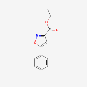 molecular formula C13H13NO3 B1603119 5-(对甲基苯基)异恶唑-3-羧酸乙酯 CAS No. 88958-15-0