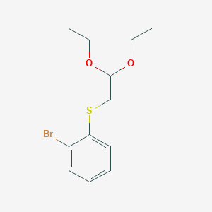 molecular formula C12H17BrO2S B160312 (2-溴苯基)(2,2-二乙氧基乙基)硫醚 CAS No. 137105-52-3