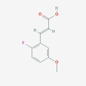 molecular formula C10H9FO3 B1603148 2-Fluoro-5-methoxycinnamic acid CAS No. 682805-01-2
