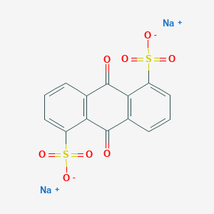 molecular formula C14H6Na2O8S2 B160316 1,5-蒽二磺酸，9,10-二氢-9,10-二氧代，二钠盐 CAS No. 853-35-0