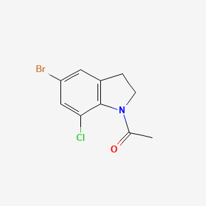 B1603164 1-(5-Bromo-7-chloroindolin-1-yl)ethanone CAS No. 221024-29-9