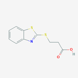 molecular formula C10H9NO2S2 B160321 3-(1,3-苯并噻唑-2-基硫基)丙酸 CAS No. 4767-00-4