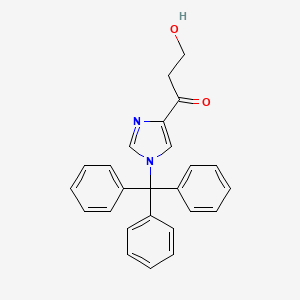 B1603223 3-Hydroxy-1-(1-trityl-1H-imidazol-4-YL)propan-1-one CAS No. 426219-42-3