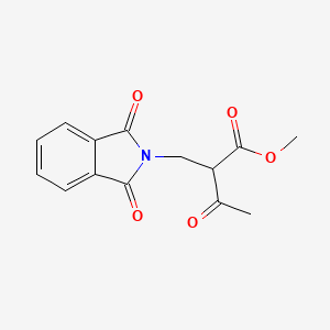 B1603228 Methyl 2-((1,3-dioxoisoindolin-2-yl)methyl)-3-oxobutanoate CAS No. 565471-90-1