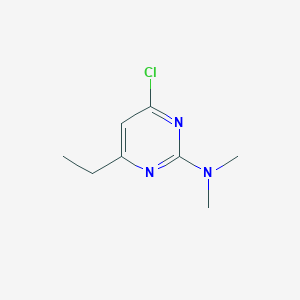 molecular formula C8H12ClN3 B1603236 4-氯-6-乙基-N,N-二甲基嘧啶-2-胺 CAS No. 71406-66-1
