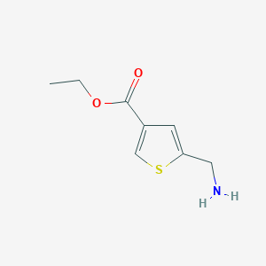 molecular formula C8H11NO2S B1603243 Ethyl 5-(aminomethyl)thiophene-3-carboxylate CAS No. 476362-78-4