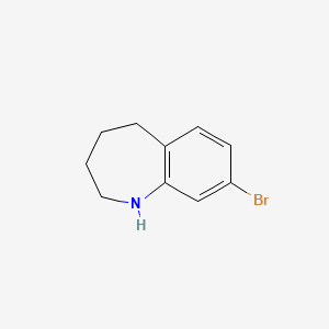 molecular formula C10H12BrN B1603296 8-Bromo-2,3,4,5-tetrahydro-1H-benzo[b]azepine CAS No. 205584-61-8