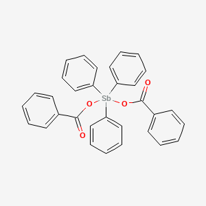 Bis(benzoyloxy)(triphenyl)-lambda~5~-stibane