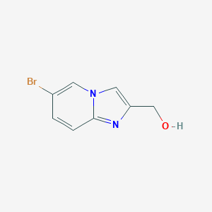 molecular formula C8H7BrN2O B160331 (6-溴咪唑并[1,2-a]吡啶-2-基)甲醇 CAS No. 136117-71-0