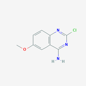 molecular formula C9H8ClN3O B1603321 2-Chloro-6-methoxyquinazolin-4-amine CAS No. 63590-63-6