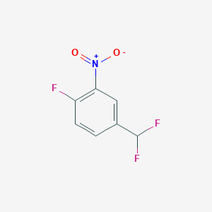 molecular formula C7H4F3NO2 B1603322 4-(Difluoromethyl)-1-fluoro-2-nitrobenzene CAS No. 61324-89-8