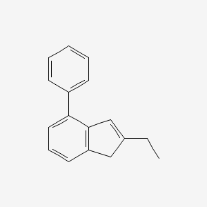 molecular formula C17H16 B1603351 2-ethyl-4-phenyl-1H-indene CAS No. 203983-14-6