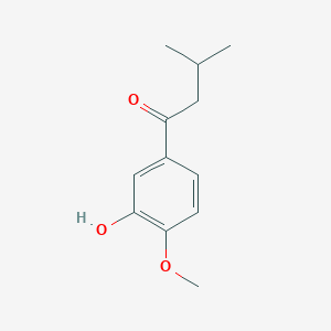molecular formula C12H16O3 B1603357 1-(3-Hydroxy-4-methoxyphenyl)-3-methylbutan-1-one CAS No. 99783-85-4