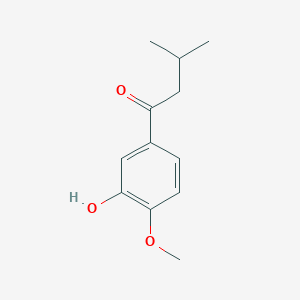 molecular formula C12H16O3 B1603357 1-(3-Hydroxy-4-méthoxyphényl)-3-méthylbutan-1-one CAS No. 99783-85-4