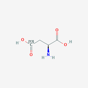 molecular formula C4H7NO4 B1603368 (2S)-2-amino(413C)butanedioic acid CAS No. 81201-98-1