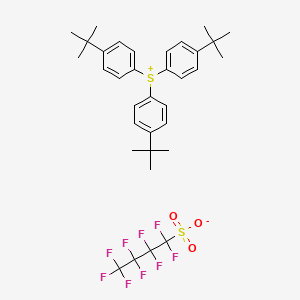 molecular formula C34H39F9O3S2 B1603372 三(4-叔丁基苯基)锍全氟-1-丁烷磺酸盐 CAS No. 241806-75-7