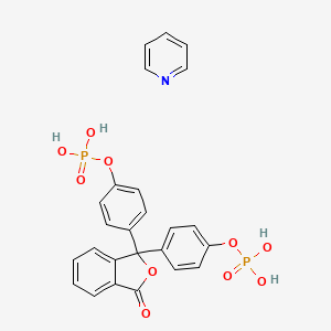 molecular formula C25H21NO10P2 B1603377 苯酚酞二磷酸吡啶盐 CAS No. 267240-23-3