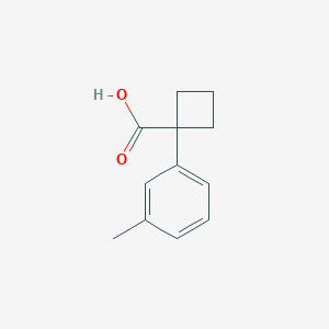 molecular formula C12H14O2 B1603382 1-(3-Methylphenyl)cyclobutanecarboxylic acid CAS No. 202737-32-4