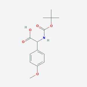 molecular formula C14H19NO5 B1603386 Tert-butoxycarbonylamino-(4-methoxy-phenyl)-acetic acid CAS No. 55362-76-0