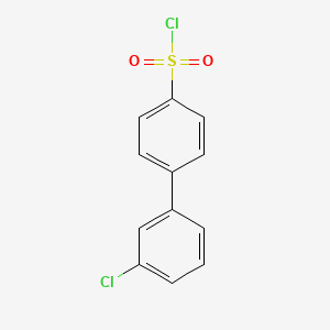 molecular formula C12H8Cl2O2S B1603387 3'-氯-[1,1'-联苯]-4-磺酰氯 CAS No. 478647-00-6