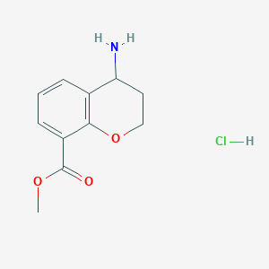 molecular formula C11H13NO3 B1603388 4-Amino-chroman-8-carboxylic acid methyl ester hydrochloride CAS No. 238764-30-2