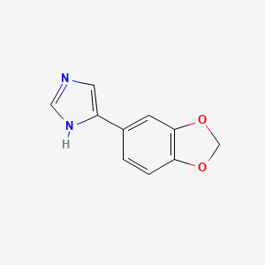 molecular formula C10H8N2O2 B1603393 4-(1,3-Benzodioxol-5-yl)-1H-imidazole CAS No. 53848-04-7