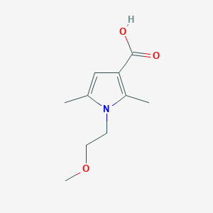 molecular formula C10H15NO3 B1603397 1-(2-methoxyethyl)-2,5-dimethyl-1H-pyrrole-3-carboxylic acid CAS No. 876294-73-4