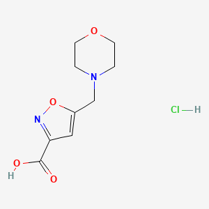 molecular formula C9H13ClN2O4 B1603398 5-(吗啉-4-基甲基)异恶唑-3-羧酸盐酸盐 CAS No. 944450-97-9