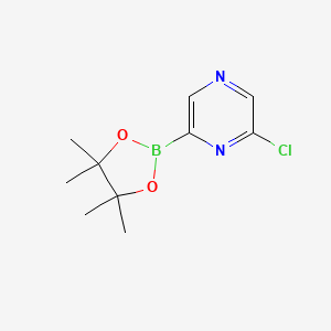 molecular formula C10H14BClN2O2 B1603403 2-Chloro-6-(4,4,5,5-tetramethyl-1,3,2-dioxaborolan-2-YL)pyrazine CAS No. 1009378-52-2