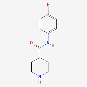 molecular formula C12H15FN2O B1603413 N-(4-Fluorophenyl)piperidine-4-carboxamide CAS No. 883106-56-7