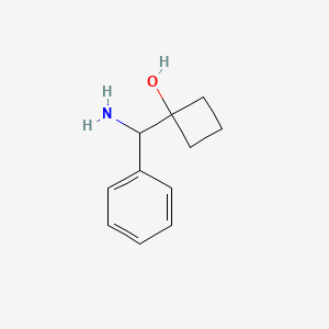 molecular formula C11H15NO B1603415 1-(Amino(phenyl)methyl)cyclobutanol CAS No. 1378861-46-1