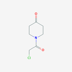 molecular formula C7H10ClNO2 B1603416 1-(2-Chloro-acetyl)-piperidin-4-one CAS No. 71072-30-5