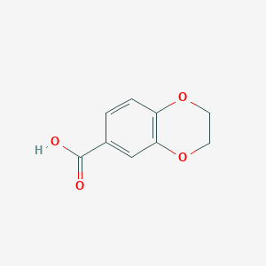 molecular formula C9H8O4 B160342 2,3-二氢-1,4-苯二氧杂环-6-羧酸 CAS No. 4442-54-0