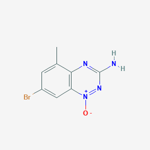 molecular formula C8H7BrN4O B1603421 1,2,4-Benzotriazin-3-amine, 7-bromo-5-methyl-, 1-oxide CAS No. 677297-87-9