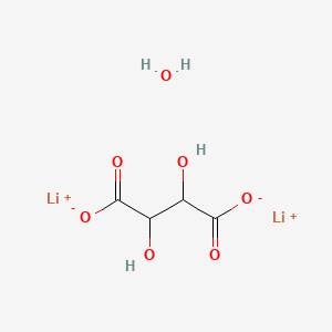 molecular formula C4H6Li2O7 B1603423 酒石酸锂一水合物 CAS No. 6108-32-3