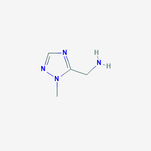 molecular formula C4H8N4 B1603448 1-甲基-1H-1,2,4-三唑-5-甲胺 CAS No. 244639-03-0