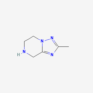 molecular formula C6H10N4 B1603451 2-Methyl-5,6,7,8-tetrahydro-[1,2,4]triazolo[1,5-a]pyrazine CAS No. 914654-92-5