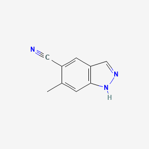 molecular formula C9H7N3 B1603455 6-Methyl-1H-indazol-5-carbonitril CAS No. 259537-71-8