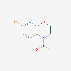 molecular formula C10H10BrNO2 B1603467 1-(7-bromo-2H-benzo[b][1,4]oxazin-4(3H)-yl)ethanone CAS No. 280142-79-2